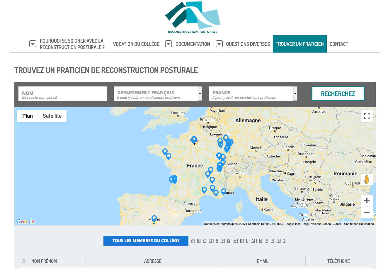 Reconstruction posturale